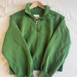 Abercrombie & Fitch Sunday Half-Zip Sweatshirt - Size S